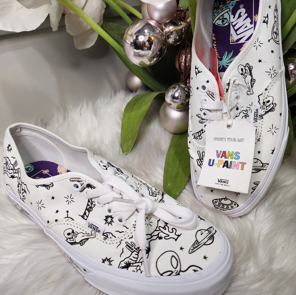 Vans Authentic "Unidentified U-Paint" sneakers women10.5 new - Picture 3 of 9